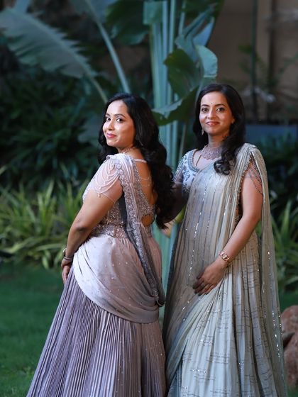 A gallery celebrating family bonds through fashion. These images feature more moments of mothers, sons, sisters, and other family members dressed in beautifully coordinated custom outfits for their most important events.