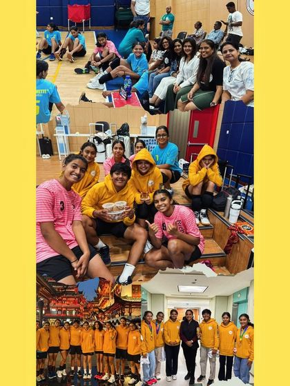 More memories from Shanghai. This collage captures the support and love we received, from cheering in the stands to sharing treats.