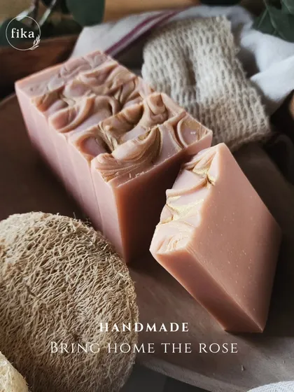 Imagine strolling through a French rose garden. That's the feeling you'll get with my signature French Rose soap bars, crafted with refined French pink clay and pure rose essential oil.