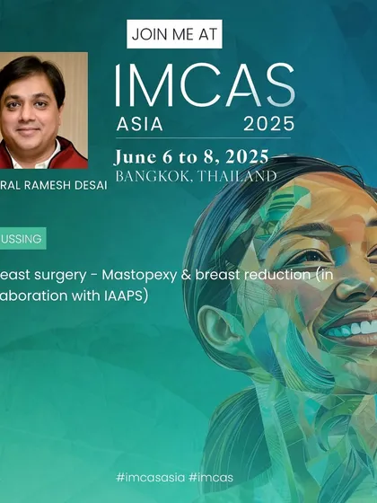 As an invited speaker at IMCAS Asia, one of the most prestigious aesthetic conferences, I had the honor of leading discussions on advanced breast surgery techniques like mastopexy (breast lift) and breast reduction. This reflects my commitment to staying at the forefront of surgical innovation.