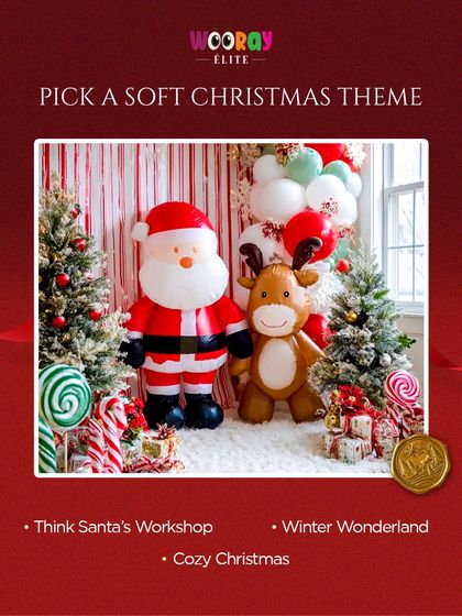 We offer a variety of soft Christmas themes to create a cozy and joyful atmosphere. Choose from concepts like Santa's Workshop, Winter Wonderland, or a Cozy Christmas for your holiday celebration.