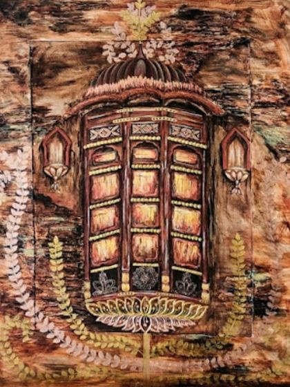 A piece from my portfolio showcasing the "Doors & Windows" theme. This one has a warm, illuminated feel, as if light is glowing from within.