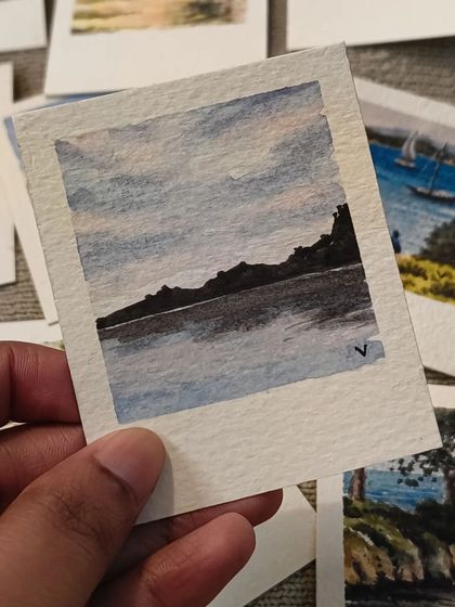 Megha Vinod - Handmade Art & Crafts Miniature Watercolor 'Polaroids' photo 6
