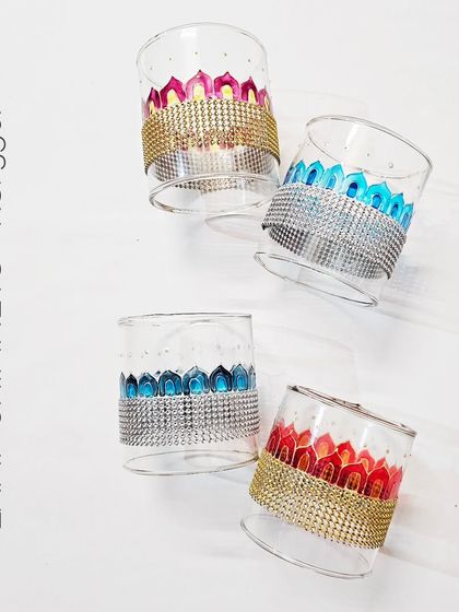 Nidhi - Hand-Painted Home Decor & Accents Festive Glassware & Candle Holders photo 14