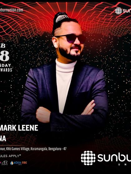 A flyer for my Thursday night gig at Sunburn Union, featuring a cool, futuristic design.