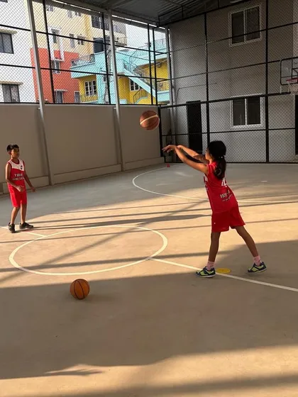 Nothing but net! Our basketball coaching focuses on teamwork, fitness, and developing that perfect jump shot, all while having a blast on the court.