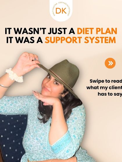 "It wasn't just a diet plan, it was a support system." This image introduces a powerful testimonial about the importance of consistent support in achieving health goals.