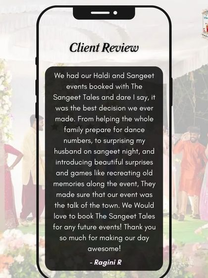 The Sangeet Tales - Wedding Dance Choreography Words from Our Wonderful Families photo 8
