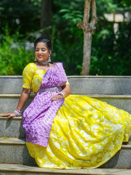 The Glamhouse - Ethnic Wear & Jewellery Rentals The Lehenga & Langa Voni Collection photo 58