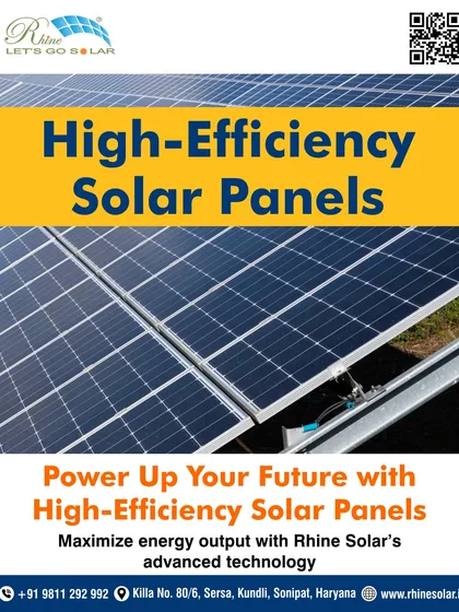 Powering your future with high-efficiency solar panels. This image shows a large-scale installation designed to maximize energy output with our advanced technology, ensuring a reliable power source for industrial needs.