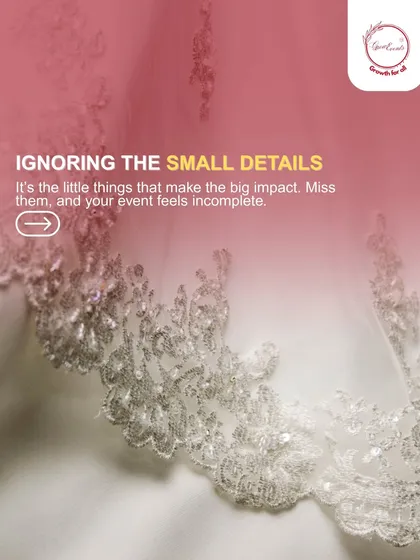The little things make the biggest impact. Ignoring small details in decor, logistics, or guest experience can make an event feel incomplete. My team and I are meticulous about every detail to ensure a flawless and polished execution.