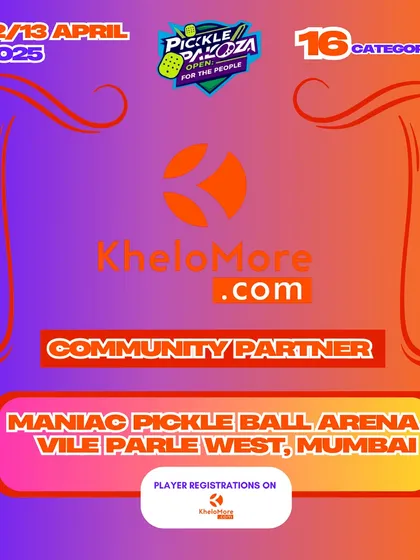 I'm proud to be a community partner for major events like the Pickleball Palooza Open. This shows my commitment to growing the sport and creating a vibrant hub for players in Mumbai.