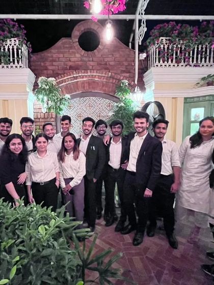 The team from the Law Chambers of Amish Aggarwala, celebrating together.