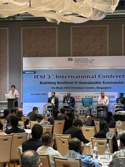 Attending the ICSI 3rd International Conference in Singapore on 'Building Resilient & Sustainable Economies'. Such forums are essential for understanding the evolving landscape of corporate governance.
