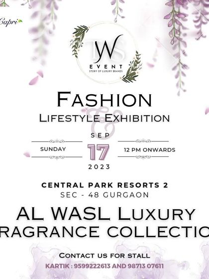 Announcing the 'Al Wasl Luxury Fragrance Collection' to attract perfume enthusiasts to the event.