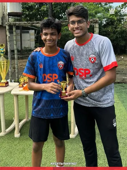 Hard work gets recognized. Presenting the Player of the Match award to one of our standout performers.