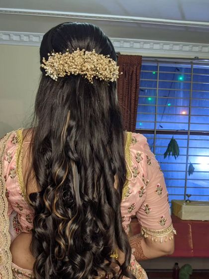 Laxmi Ramkrishna - Special Occasion Hairstyling Flowing Curls & Half-Up Styles photo 43