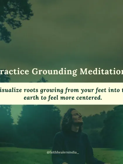 Grounding meditation is a powerful practice for the Root Chakra. I guide you to visualize roots growing from your feet deep into the earth, making you feel centered and secure.