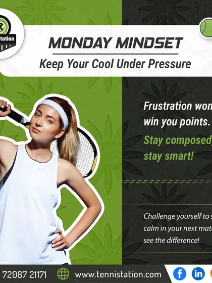 Monday Mindset: Keep your cool under pressure. Frustration won't win you points, but staying composed and smart will make all the difference.