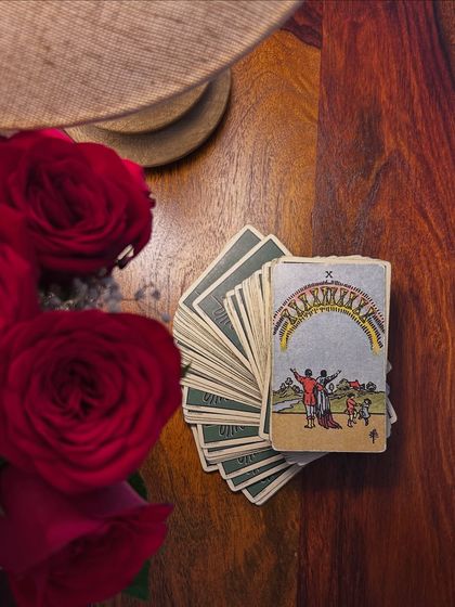 Daily inspiration from the Ten of Cups. This card beautifully illustrates the proverb, "Home is where the heart is," reminding us that the best things in life are not things, but the love and connection we share.