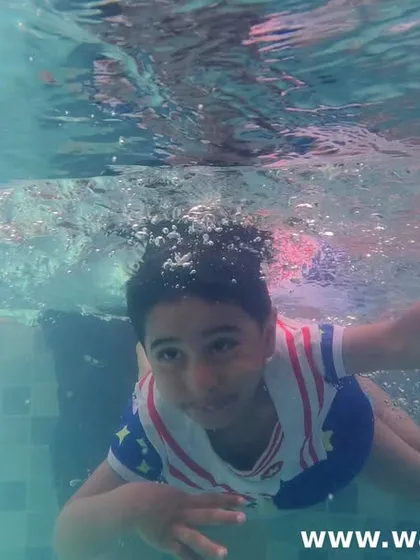 This young swimmer is a natural underwater. We are so proud to see our students grow and thrive in our program.