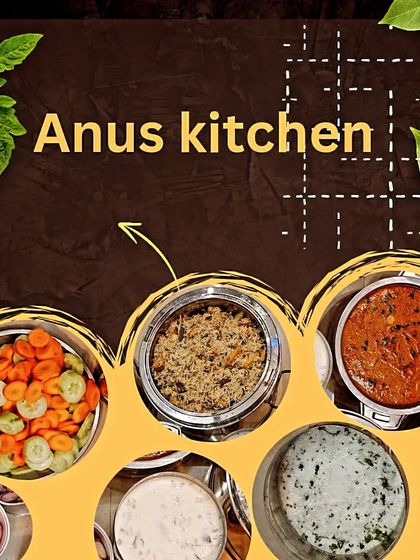 This collage showcases some of the vegetarian dishes I prepared for a family event, including a fresh salad, raita, and different curries.