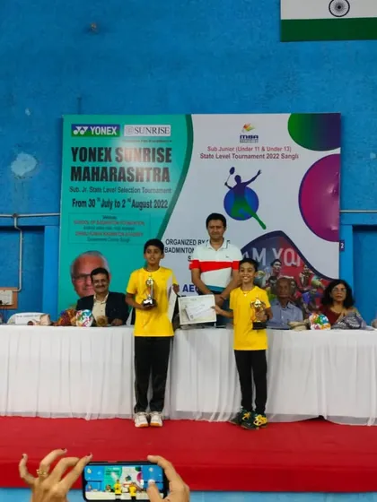 Our U-11 winners on the podium during the award ceremony. We ensure our players are prepared not just to compete, but to win championships.