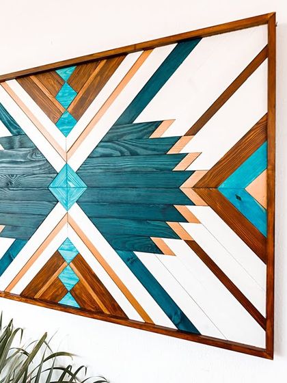 Best of Bharat - 3D & Sculptural Wall Art Colorful Boho & Aztec Mosaics photo 20