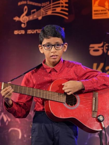 Another talented young guitarist from the Puneeth Rajkumar tribute performance.