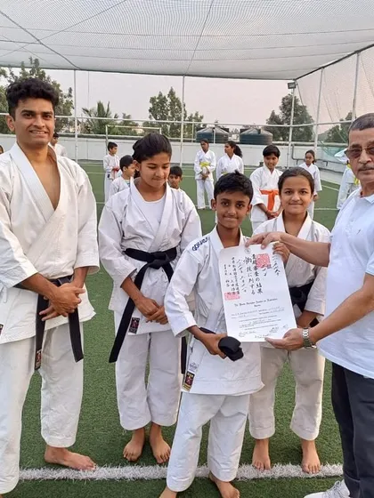 A mark of true achievement. We celebrate one of our students receiving his official Shodan (first-degree black belt) certificate, issued directly from the WSKF headquarters in Tokyo, Japan.