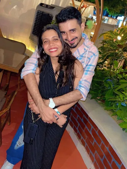 A happy picture from a casual outing. We are not just choreographers; we are a real couple who loves spending time together.