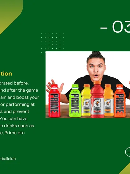 Hydration is key. We teach our players to stay hydrated before, during, and after the game to maintain energy and prevent fatigue.