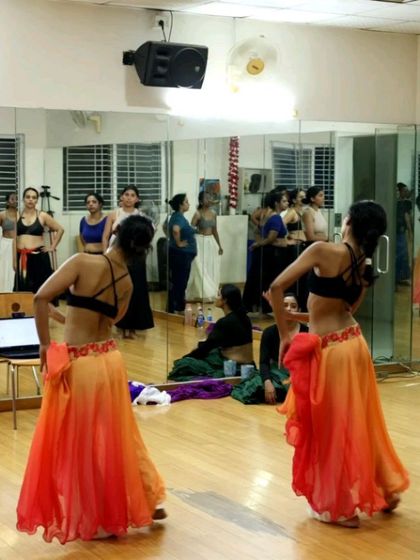 Dancers practicing during the Indian Fusion Weekender, showcasing the blend of styles.
