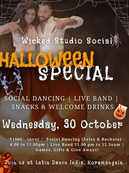 We love a good theme party. Here's a look at our Wicked Studio Social for Halloween, complete with a live band, games, and of course, non-stop social dancing.