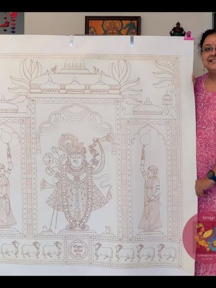 A duplicate of me with the Srinathji outline.