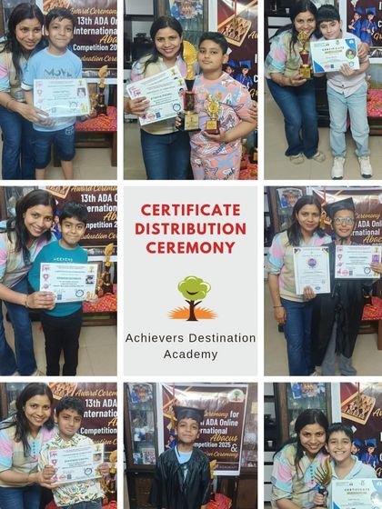 Achievers Destination Academy - Mental Math & Speed Calculation Our Star Achievers: Competition Winners & Graduates photo 10