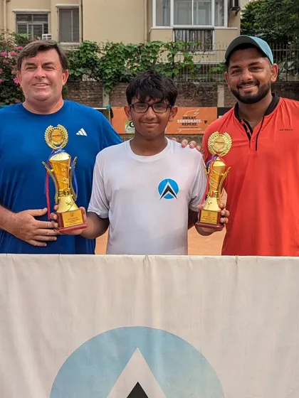 Another great result for Sourush, making the singles final and winning the doubles title at the AITA U14 Championship Series.