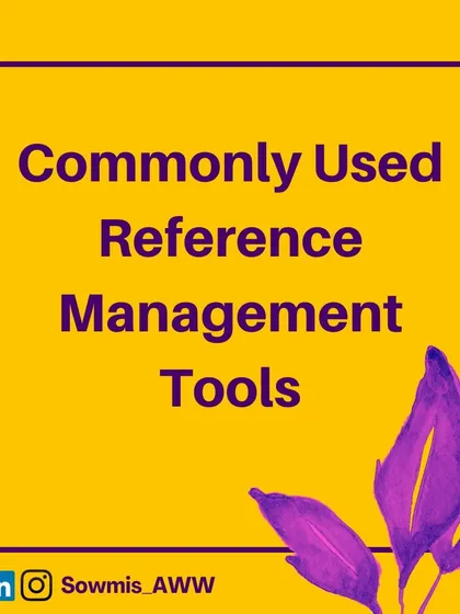 Managing references is a huge part of academic writing. This series of graphics introduces some of the most commonly used reference management tools that can save you time and prevent citation errors.