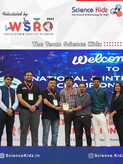Our team was felicitated by WSRO organizers for our contribution to organizing the Mumbai Regionals. We are committed to growing the STEM community and providing platforms for young innovators.