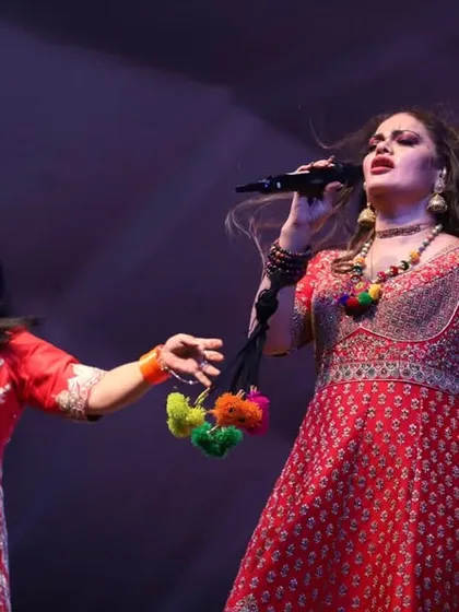 Lost in the music, we pour our souls into every performance. This image captures the passion and emotion we bring to the stage.