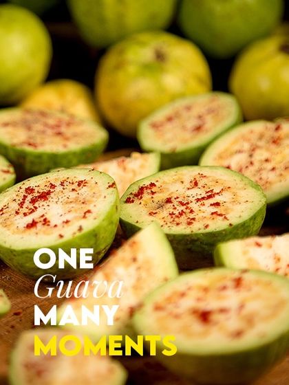 This image of fresh guavas sprinkled with masala captures the inspiration behind my popular snack. It represents the simple, pure moments of joy from childhood that I aim to recreate in every jar.