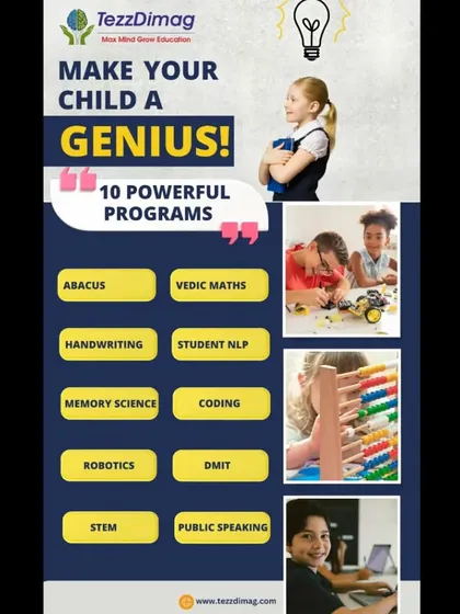 Make your child a genius with our 10 powerful programs. This visual guide shows the variety of activities involved, from hands-on robotics to interactive coding sessions.