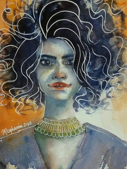 Megha Vinod - Custom Portraits & Illustrations Stylized Watercolor & Mixed Media photo 43