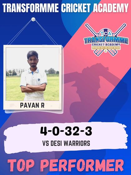 Transform Cricket Academy - Advanced Competitive Cricket Training The Record Breakers: Individual Player Achievements photo 69