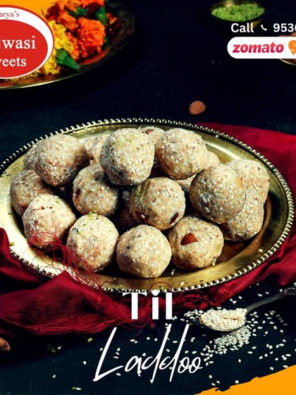 My special Til Ladoo is a winter favorite, made with sesame seeds, jaggery, and nuts. It's a healthy and traditional sweet that provides warmth and energy.