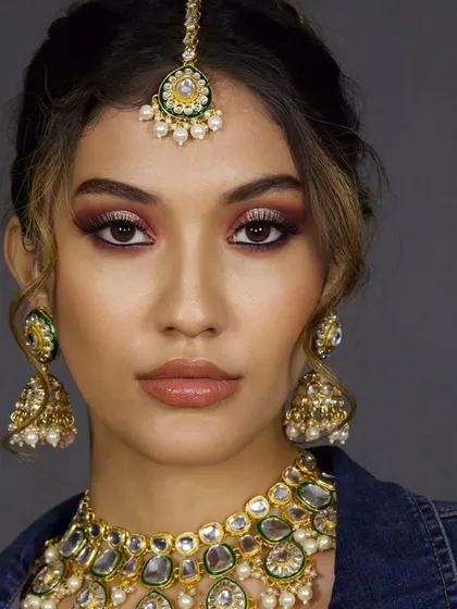 A direct and confident shot, showing the beautiful contrast between the modern styling and traditional elements.
