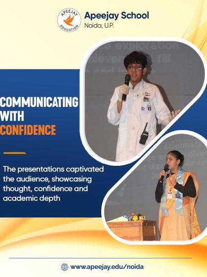 Communicating with confidence is a key skill we nurture. During the science role-play competition, students captivated the audience with presentations that showcased their academic depth, thoughtful preparation, and confident delivery.