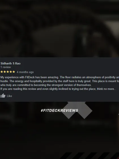 "The floor radiates an atmosphere of positivity and hustle." Sidharth's review captures the energy we cultivate. This place is for people committed to becoming the strongest version of themselves.