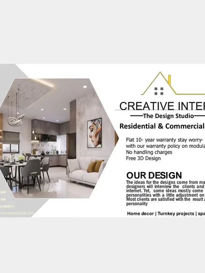 This is our company profile, which outlines our services, our 10-year warranty on modular products, and our commitment to providing free 3D designs. My process is transparent from start to finish.