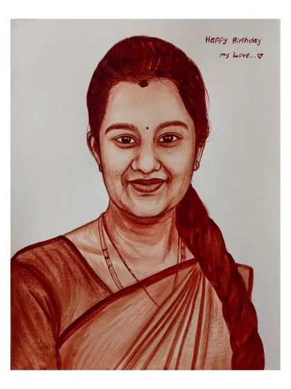 Sharan Ediga - Custom Portrait Art Blood Portraits: Your Story in Art photo 13